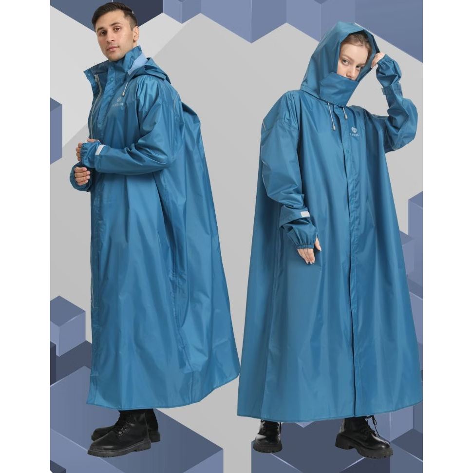 送299雨傘!RAINY DAY三度空間超大背包連身式雨衣 莫蘭迪色雨衣 輕量型雨衣 潮流雨衣 防水 台灣現貨側邊加寬