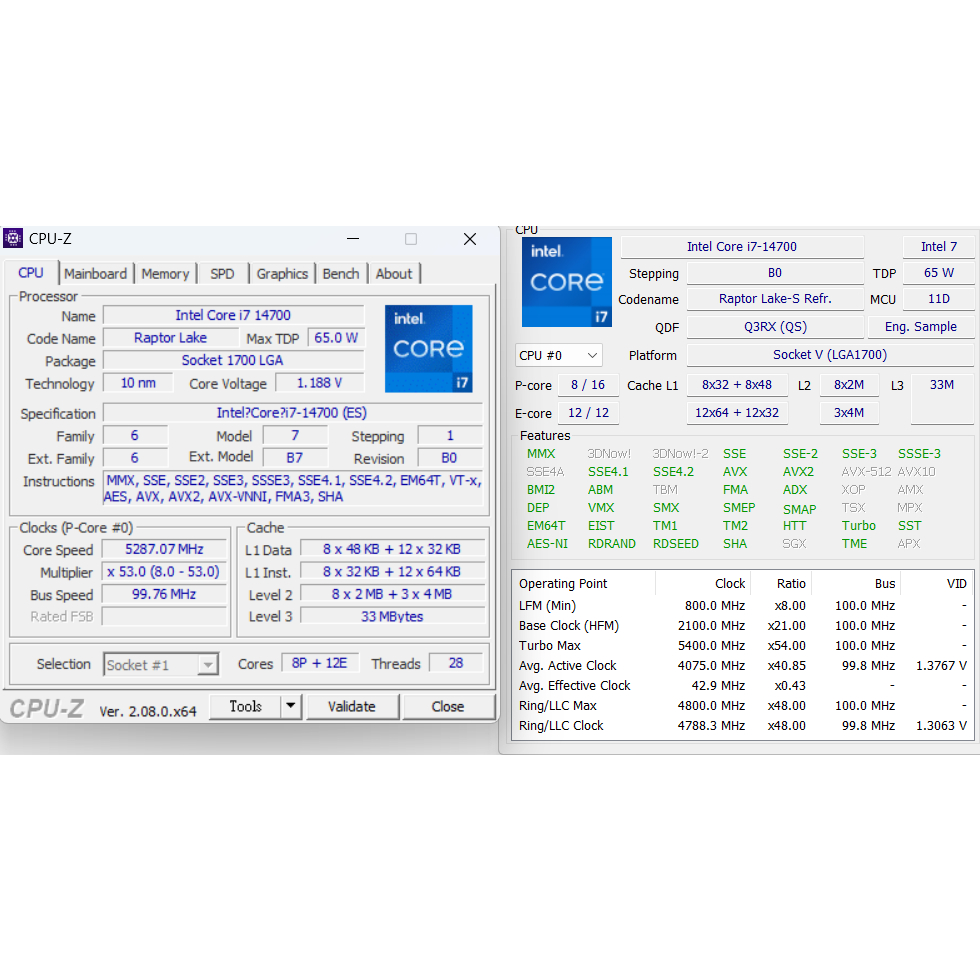 Intel Core i7 14700第14代 散裝正顯版 請先詳閱賣場說明