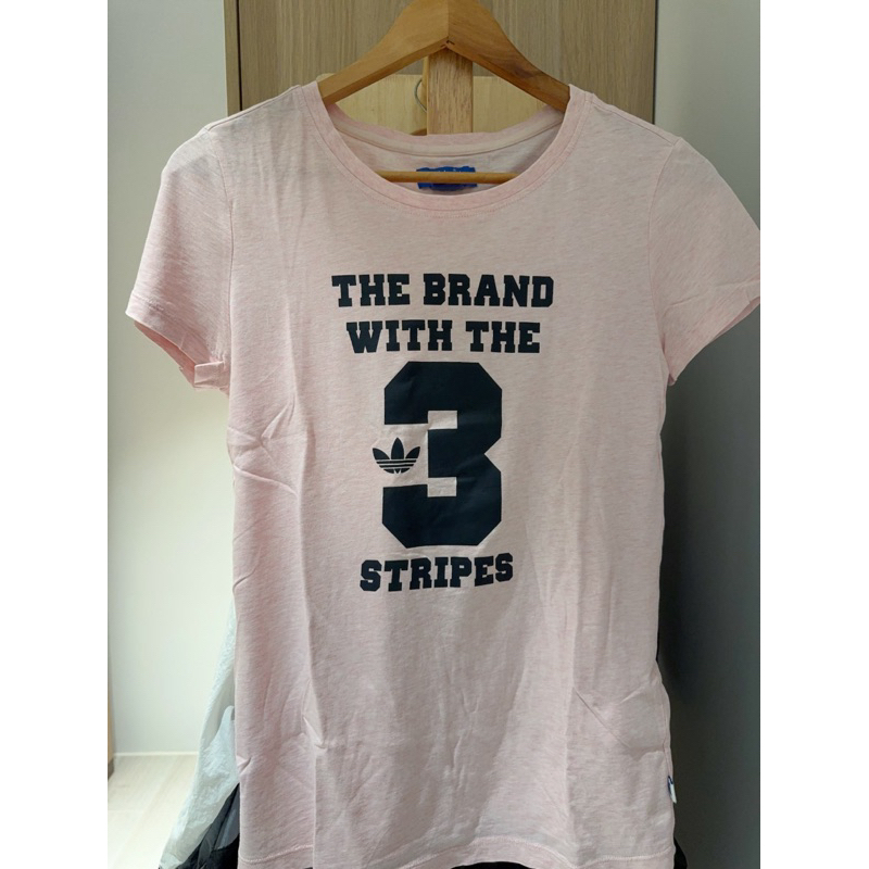 「二手良品」ADIDAS愛迪達純棉T-Shirt粉色 SIZE:36