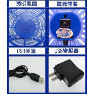 超涼風扇桌上型~晶冠USB廣角迷你涼風扇 UF-1795