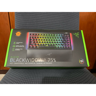 Razer 雷蛇 Blackwidow V4 75% 黑寡婦V4 熱插拔機械鍵盤 - 橘軸 英文