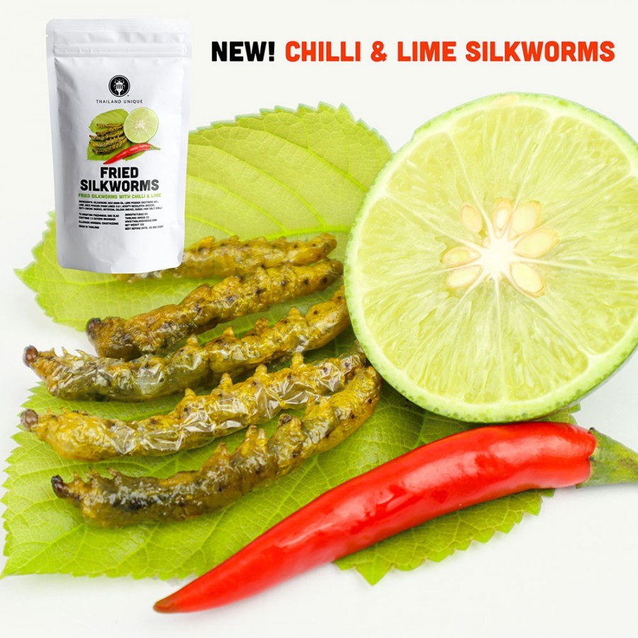 🪲泰國 蟲餅 Thailand Unique 酥炸蠶【辣椒萊姆口味】🪲Fried Silkworms - Chilli