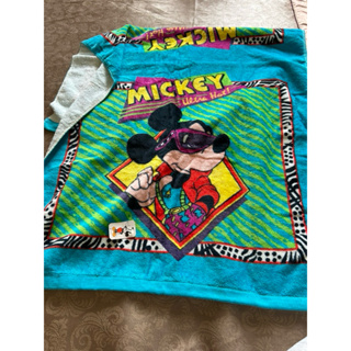 全新迪士尼米老鼠Mickey Mouse彩色純棉印花大毛巾浴巾