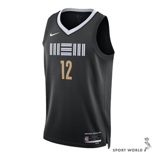 Nike 球衣 男裝 NBA 孟菲斯灰熊隊 黑【運動世界】DX8507-011