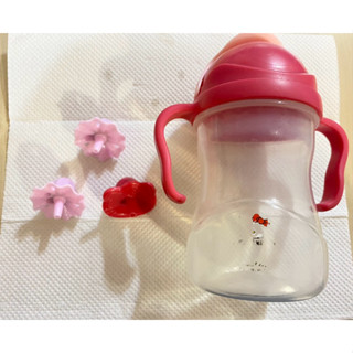 二手 b.box防漏吸管水杯 240ml hello Kitty 學習水杯