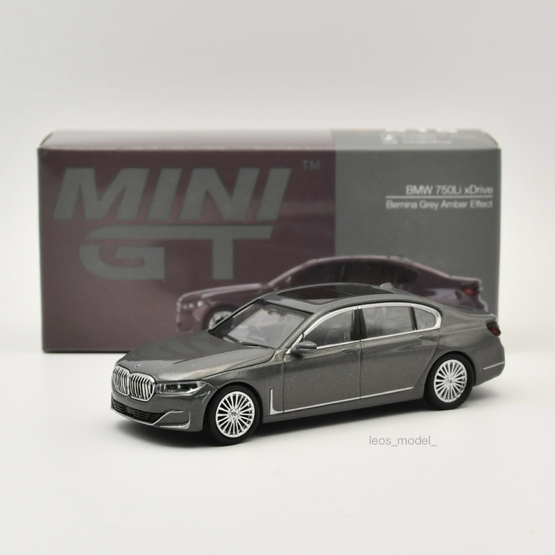 【台南現貨】全新 1/64 MINIGT 515 BMW 750Li 灰 模型車 里歐模玩