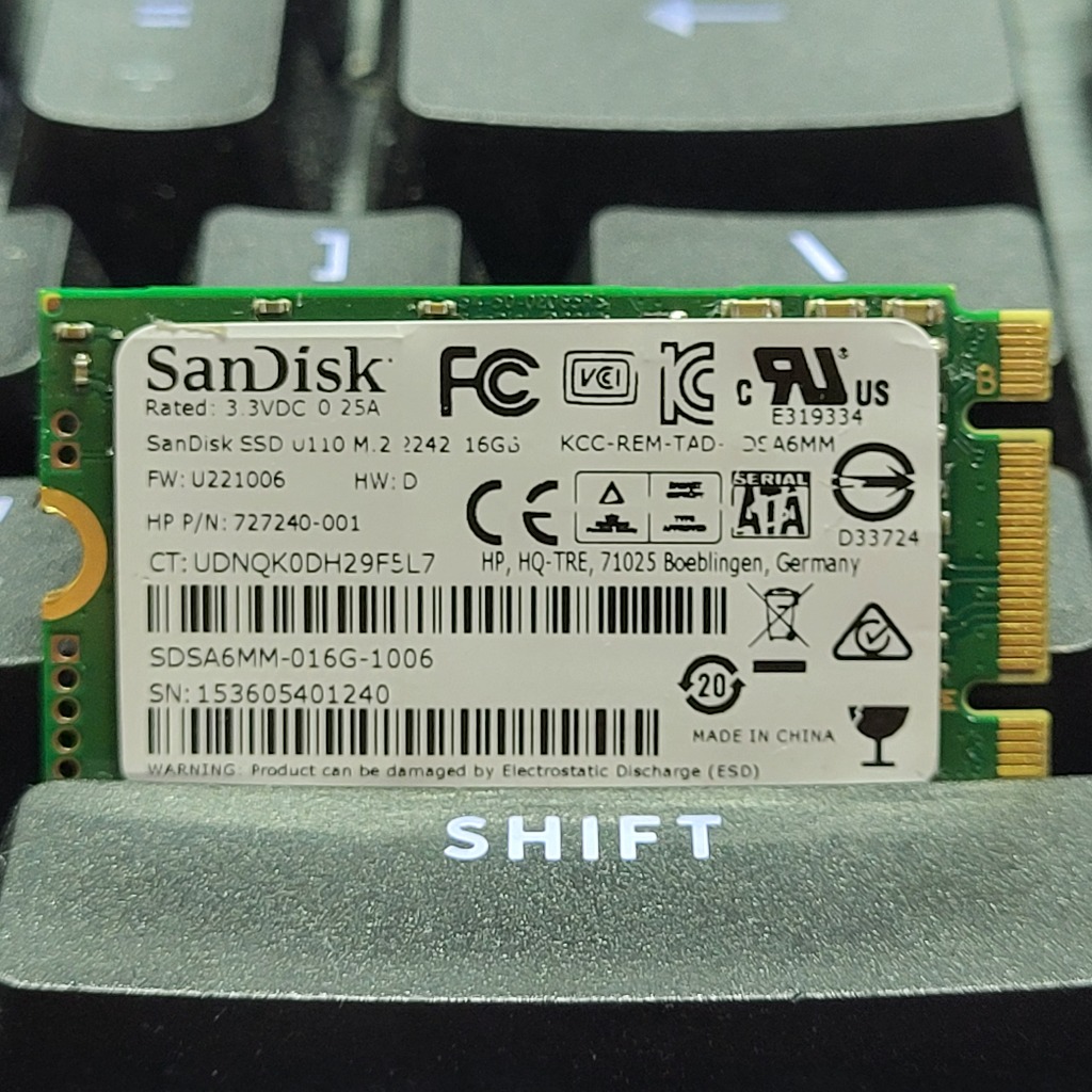 SanDisk M.2 SATA 16GB SSD 2242 16G 晟碟 sata NGFF