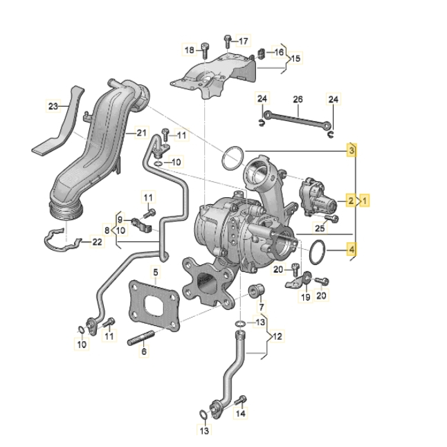 奧迪 A1 2019年 05E145702L 全新原廠渦輪增壓器 副廠渦輪 渦輪翻新整理 需報價