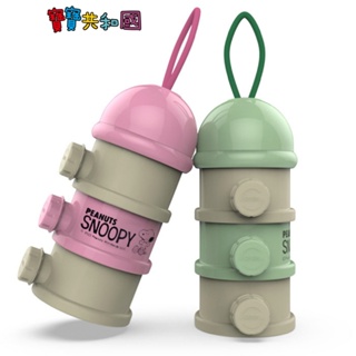 史努比SNOOPY 便攜式奶粉盒 方便攜帶 輕巧隨行 奶粉分裝盒 (2色可選)
