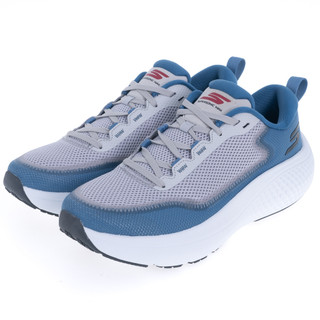 42-SKECHERS 男鞋 慢跑鞋 厚底 彈性 藍 灰 SUPERSONIC MAX 246086BLGY