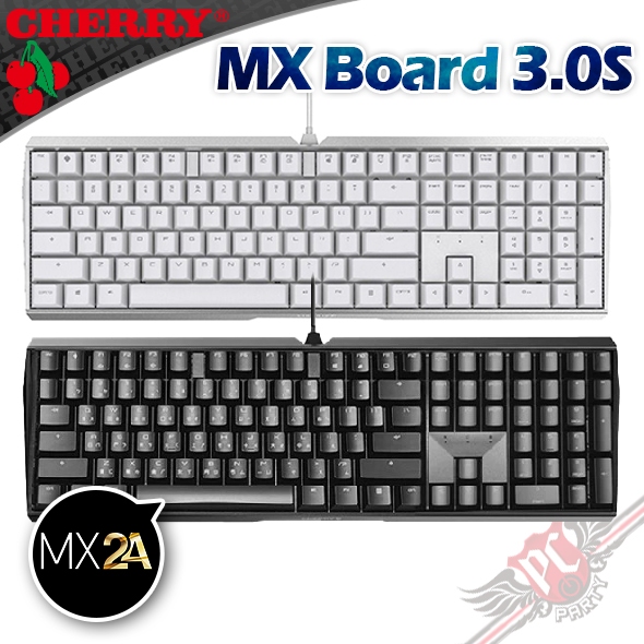 CHERRY 德國原廠 MX BOARD 3.0S MX2A  中文 正刻 有線電競機械式鍵盤 PC PARTY