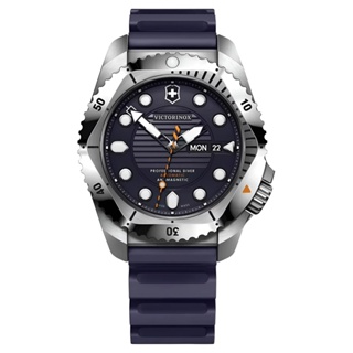 VICTORINOX瑞士維氏(VISA-241995)DIVE PRO ISO認證 防水耐鏽300米專業潛水機械錶-藍