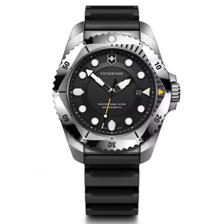 VICTORINOX瑞士維氏(VISA-241990) DIVE PRO ISO認證 防水耐鏽300米專業潛水石英錶-黑