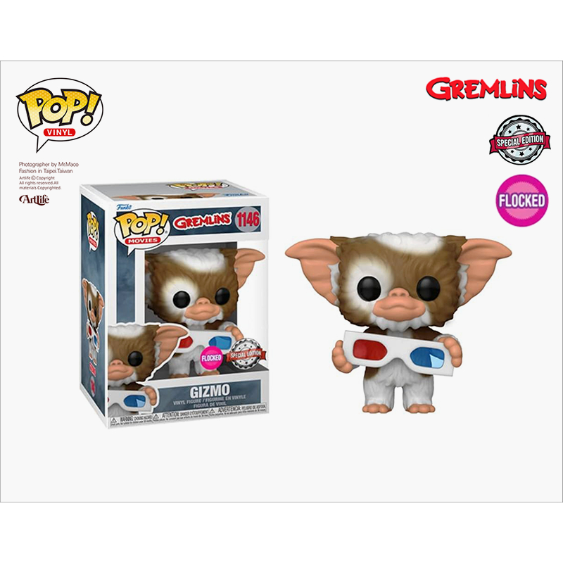 Artlife ㊁ FUNKO POP GREMLINS GIZMO 3D Flocked 華納 小精靈 絨毛 限定版