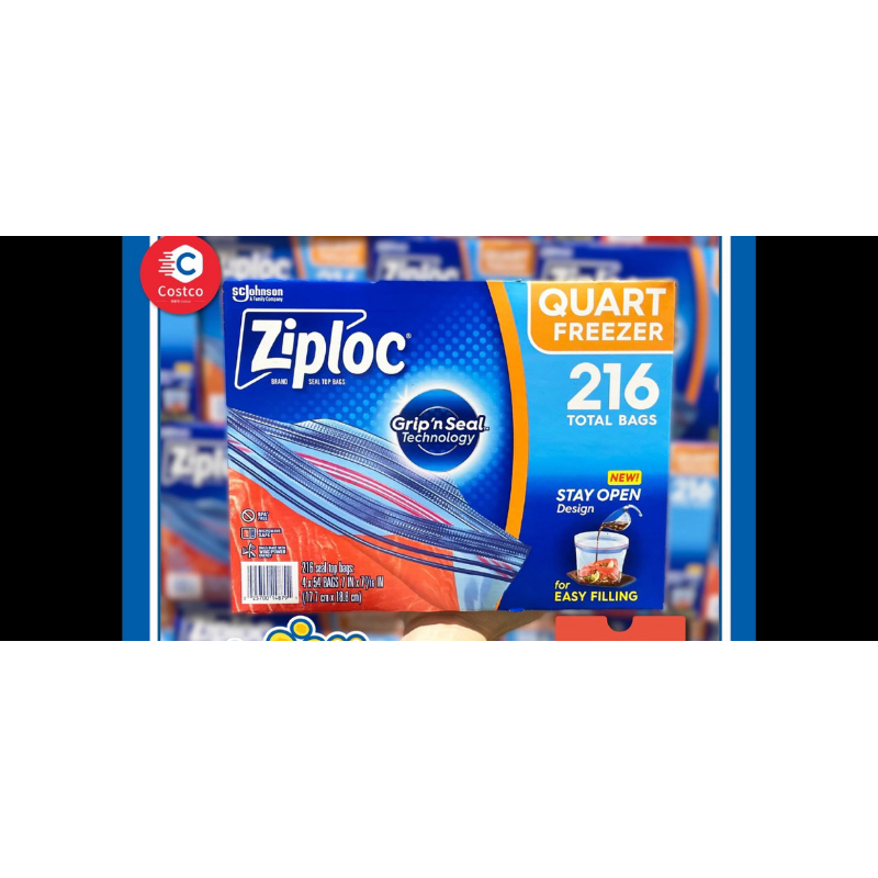 全新現貨Ziploc雙層夾鏈冷凍保鮮袋Costco好市多