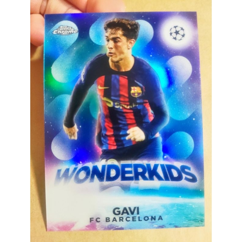 🔥超美 Wonderkids特卡🔥2023 Chrome 巴塞隆納 Barcelona 巴薩 Gavi 球員卡 足球卡