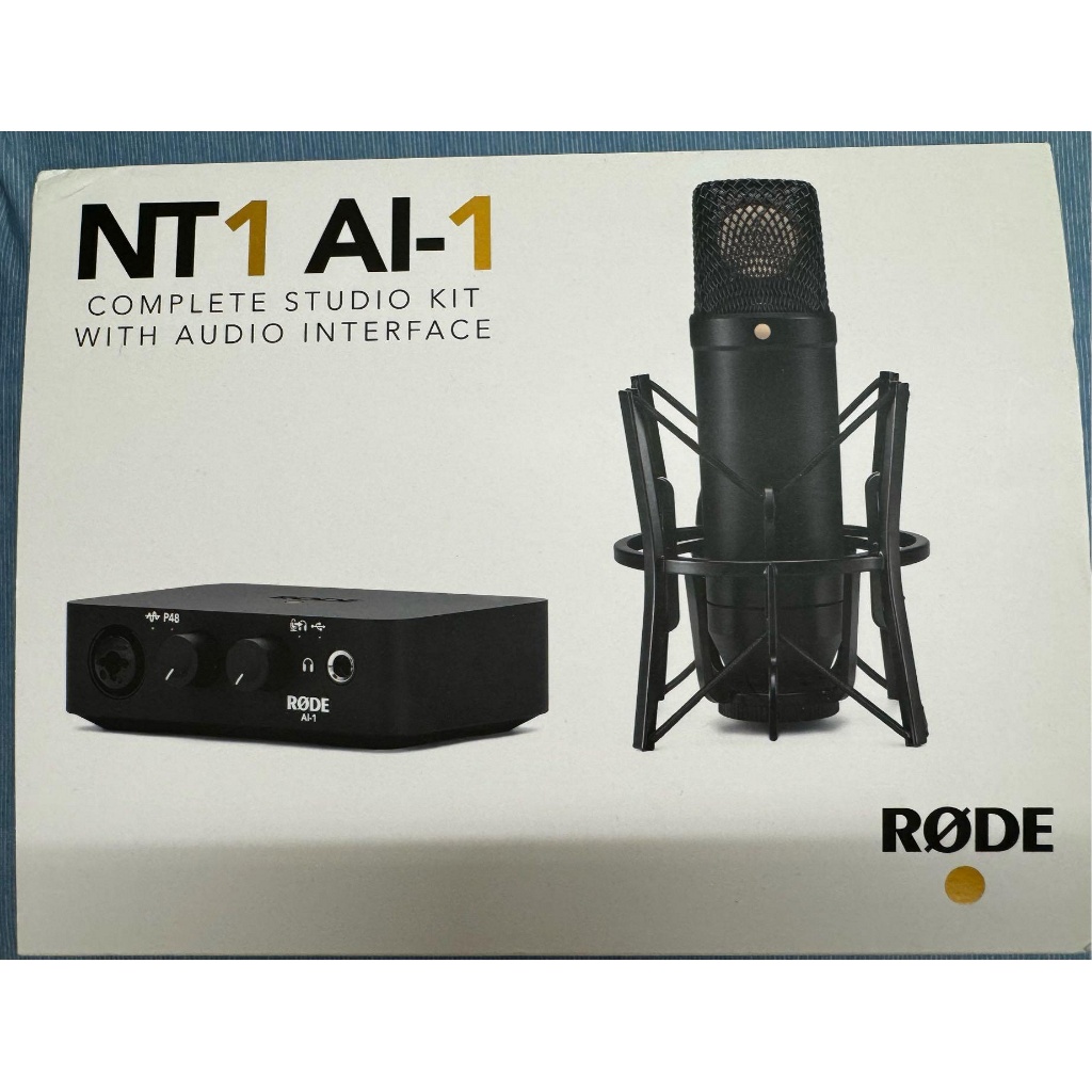 RODE NT1 AI1 KIT 電容式麥克風 防震架 錄音介面 套組 錄音 收音 直播 9成新