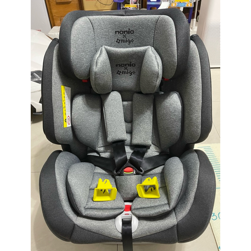 法國納尼亞Nania×Migo納歐聯名ISOFIX 360度旋轉型汽車安全座椅0-12歲