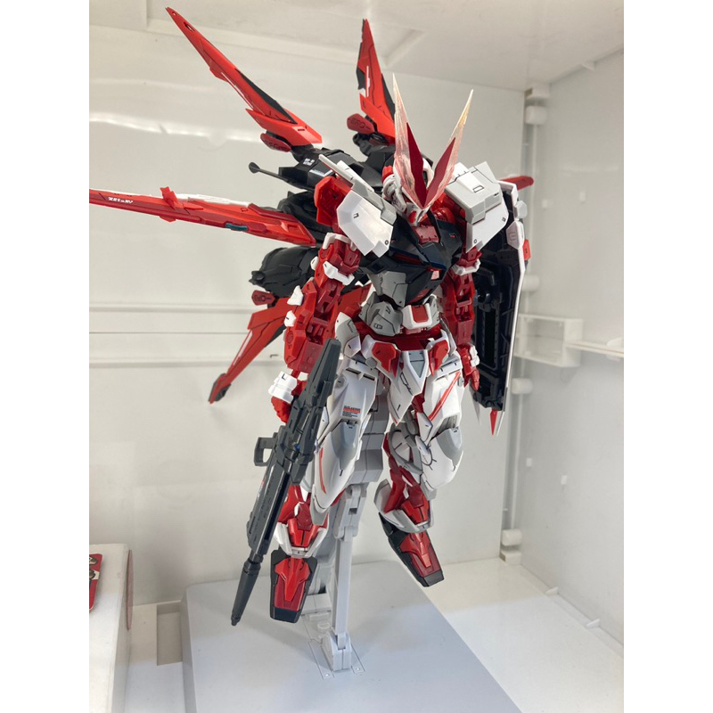 MG 1/100  紅龍頭+MB 樣式紅異端鋼彈+飛行背包+猩猩臂+支架 8806 8814