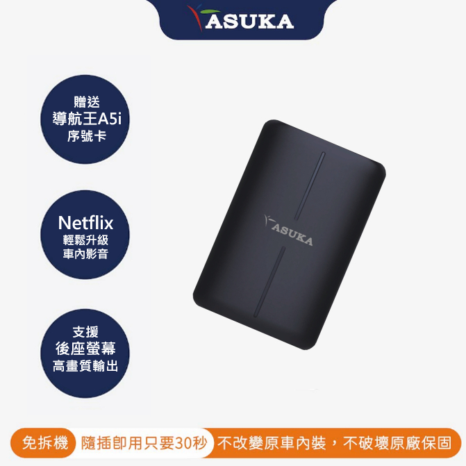【ASUKA 飛鳥】便攜型Carplay聯網介面盒/LingoPlay-X3 Plus