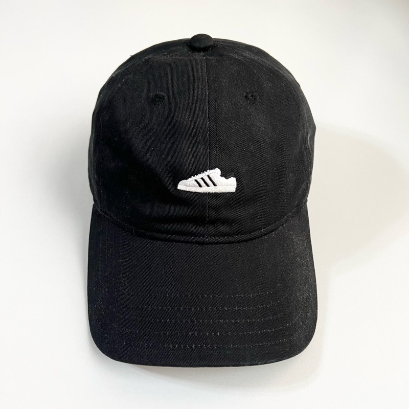 &lt;二手配件&gt; Adidas Originals Super Cap 刺繡球鞋 可調式 棒球帽 老帽 黑 ED8028