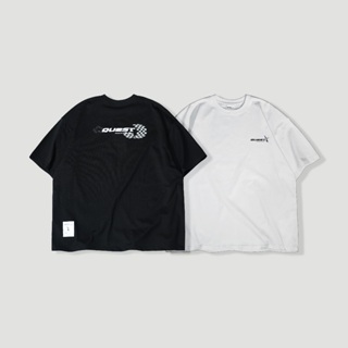 【QUEST】現貨 QUEST MOTOR RACING TEE 賽車 短T 反光字體 短袖 上衣 兩色