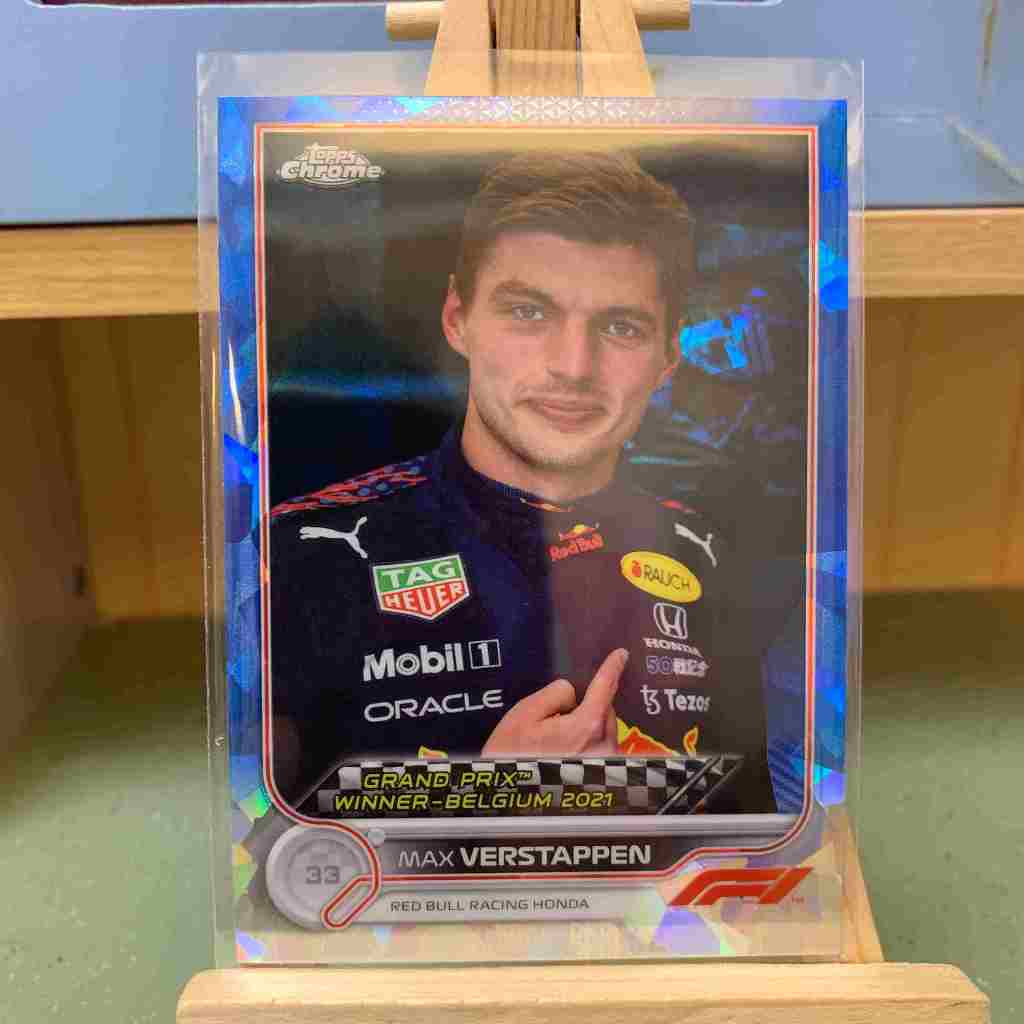 Max Verstappen topps Chrome F1 紅牛車隊 #162 藍寶石 超強新人