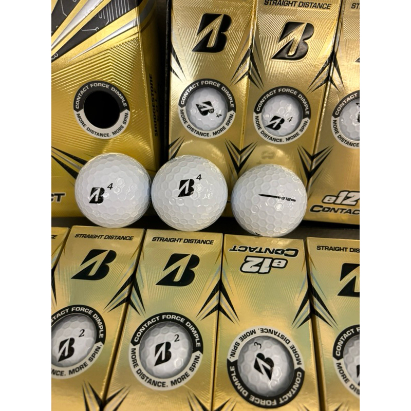 【Bridgestone】e12 CONTACT 高爾夫球（白色）（1條3顆）