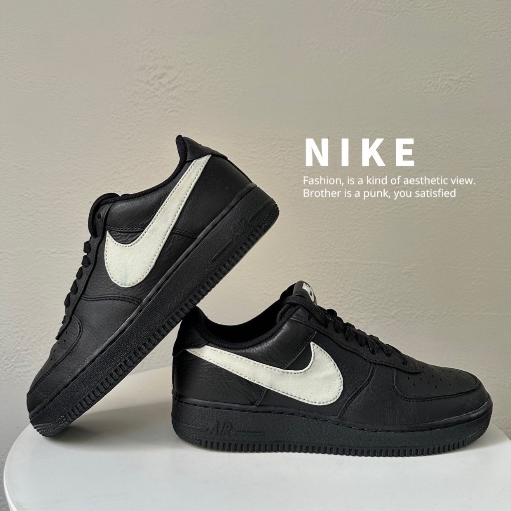 [二手] Nike Air Force 1 07 全皮黑白af1空軍耐克 US8.5 CI9353-001 裸鞋