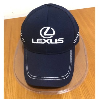 凌志 LEXUS 原廠 深藍 紅 運動帽 遮陽帽 帽子 高爾夫球帽 休閒帽 乾燥玫瑰 配色夾層休閒帽