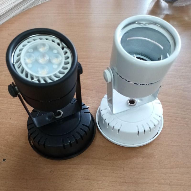 LED MR16 5W圓頭(吸頂燈) (黑殼白殼)投射燈 杯燈 含光源+燈座 軌道燈 投射燈