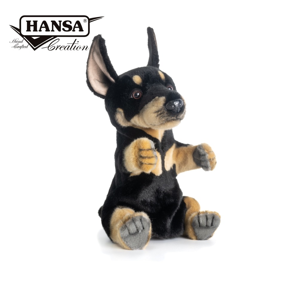 Hansa 8454-杜賓犬手偶34公分長