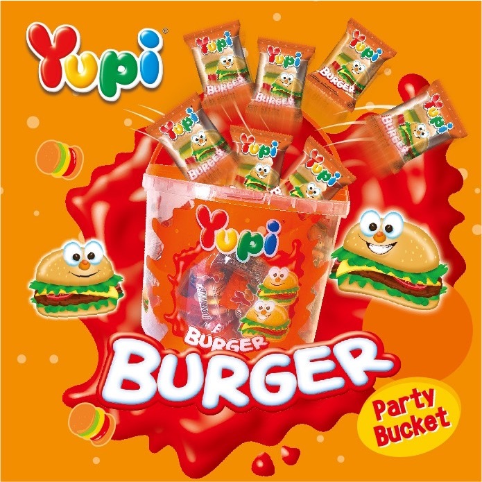 *貪吃熊*Yupi BURGER 呦皮漢堡qq軟糖 軟糖 漢堡造型軟糖 qq軟糖 呦皮 呦皮軟糖 分享桶 生日
