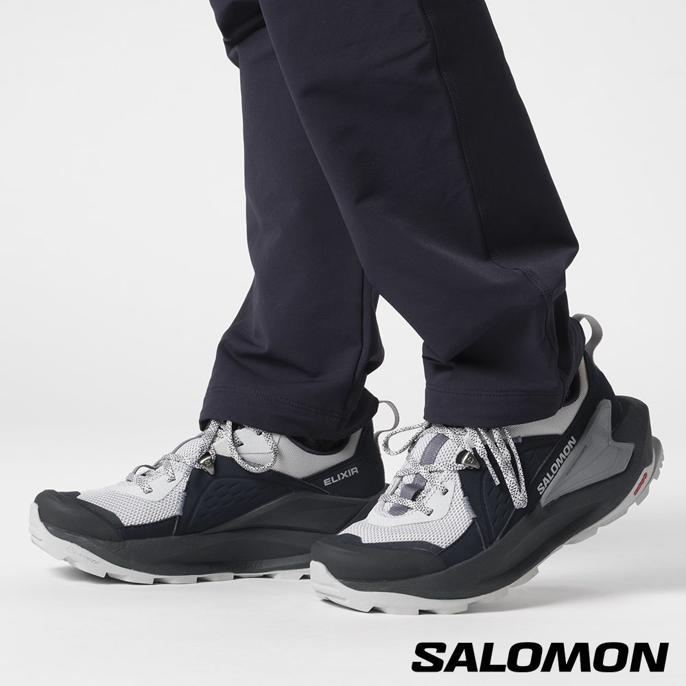 【Salomon】女款 ELIXIR GTX 低筒登山鞋 碳藍/珍珠藍/火石灰
