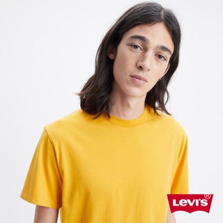 Levis Gold Tab金標系列 寬鬆版短袖素T恤 香橙黃 男 A3757-0005 熱賣單品