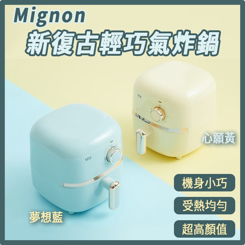 【VW Design｜2L 新復古輕巧氣炸鍋】(心願黃/夢想藍) &lt;氣炸鍋 烤肉 全配款 Mignon&gt;