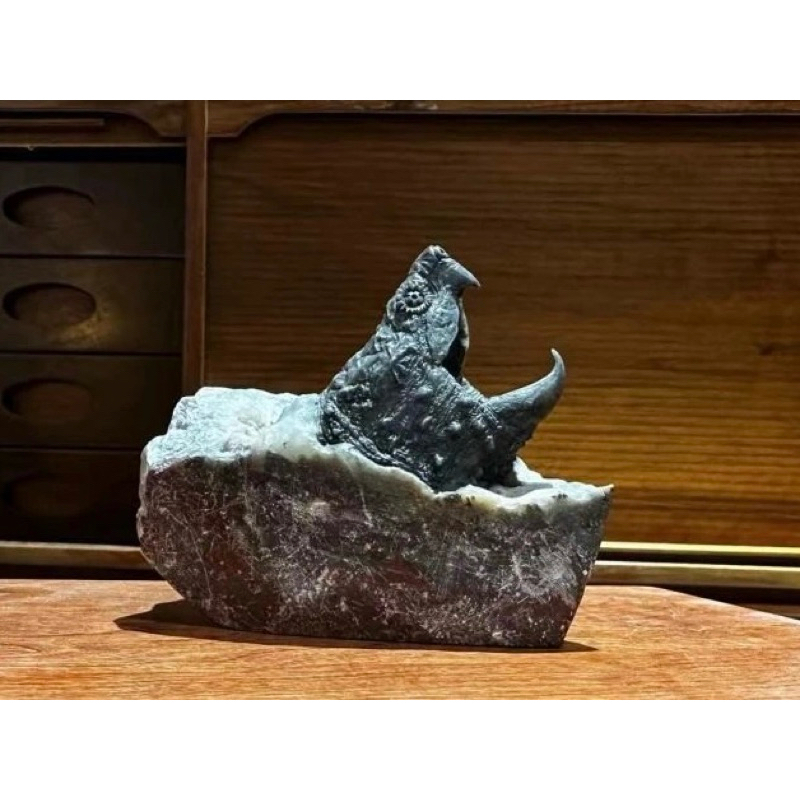 純手工壽山石雕刻鱷龜  大鱷龜  擬鱷龜  鱷龜  工藝品  藝術品 裝飾品