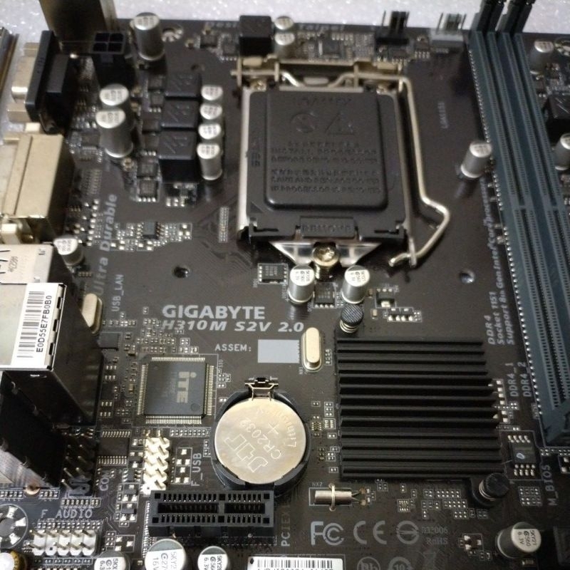 8-9代 技嘉 H310M S2V 2.0 1151腳位 Intel H310晶片 DDR4 超耐久設計