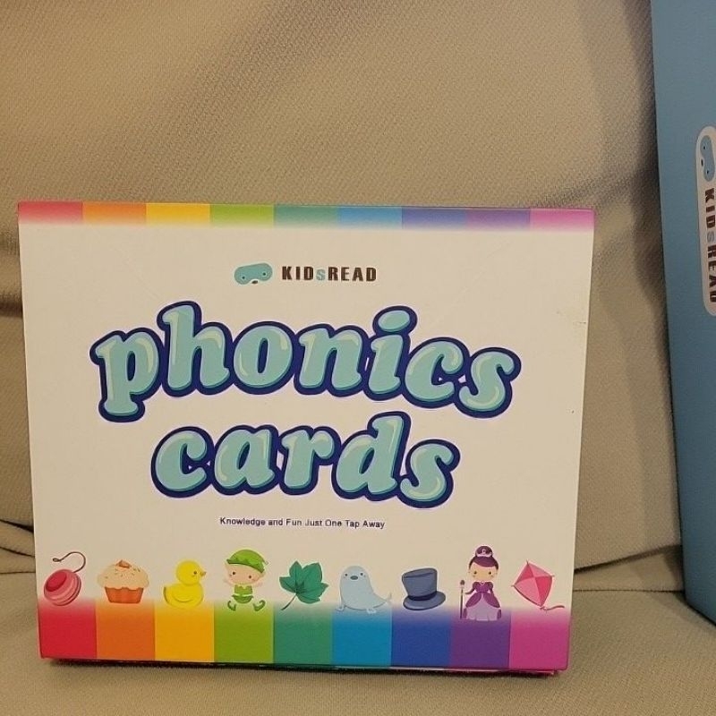 kidsread phonics cards 英文字卡與talking alphabet blocks 積木(二手）