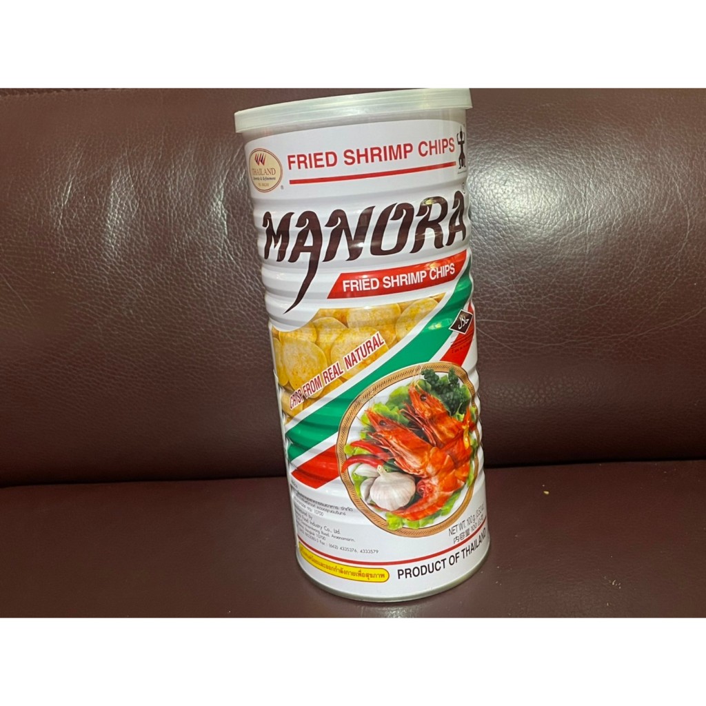 🌻現貨供應🌻 泰國 MANORA 瑪努拉 蝦片 罐裝100g