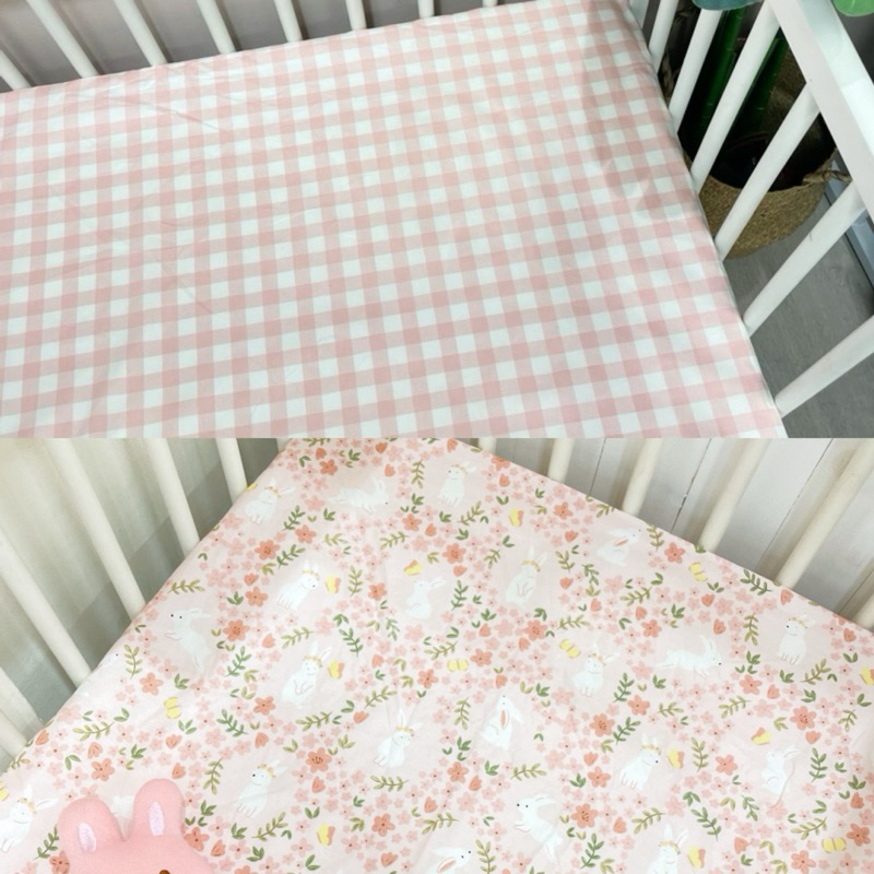 9成新 台灣製100%純棉 嬰兒床單 嬰兒床包