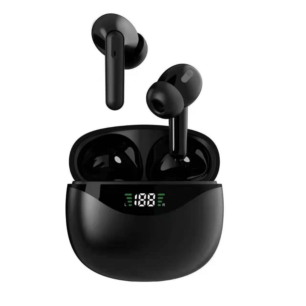 台灣出貨JS121無線入耳式數顯TWS觸控藍牙耳機 雙耳通話 適用安卓 平果 藍牙耳機 重低音 運動耳機 智能降噪