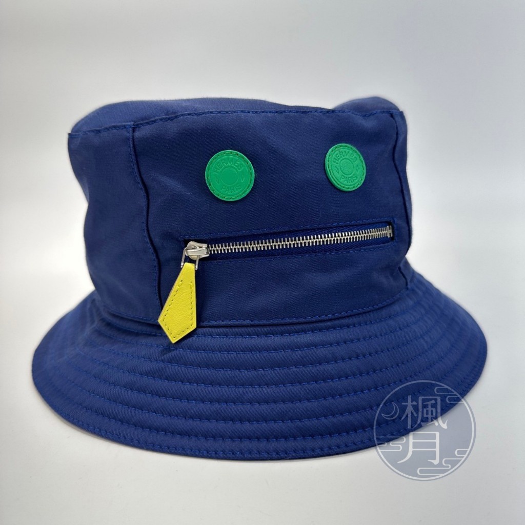 HERMES 愛馬仕 H221050N 寶藍色 漁夫帽 #58 遮陽帽 帽子 造型搭配 服飾配件 單品