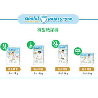 不可使用折扣券‼️nepia 王子Genki超柔軟褲型紙尿褲(褲型) M L XL XXL 單包