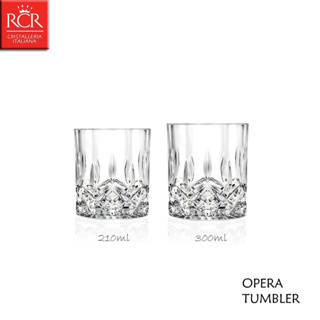 【義大利RCR】OPERA系列 TUMBLER 水晶威士忌杯 210mL 300mL 烈酒杯 調酒杯 DOF 酒杯
