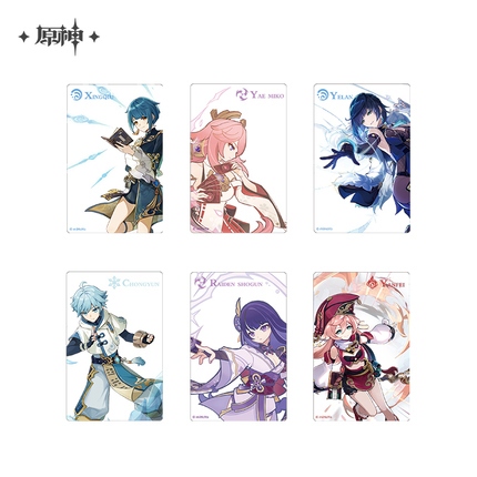 【24H內出貨】【現貨】【原神官方】七聖召喚系列壓克力人物透卡 夜蘭 烟緋 重雲 行秋 雷電將軍 八重神子 周邊 裝飾