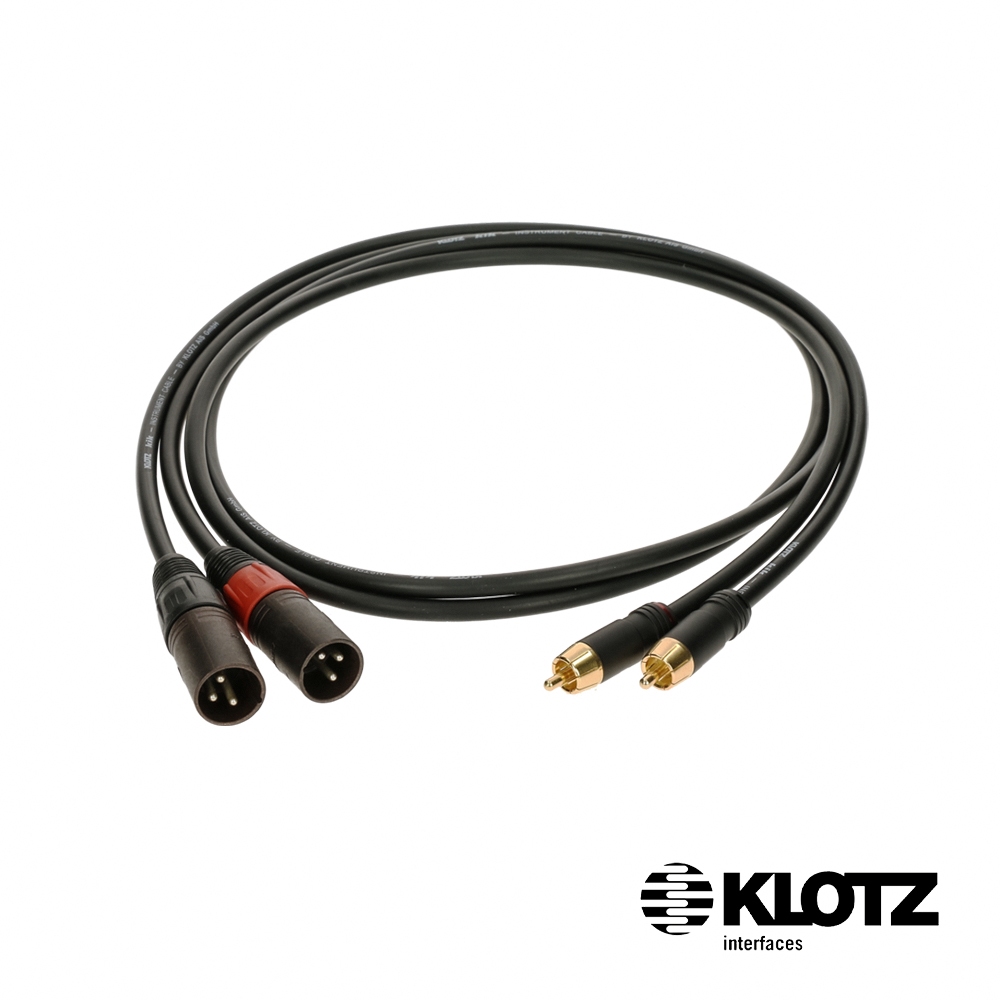 KLOTZ AL-RM RCA 線材 1.5米 (直頭 - XLR) 公司貨