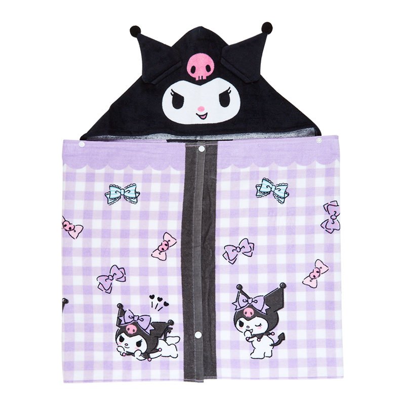 日本代購 ～ 三麗鷗 Kitty 美樂蒂 庫洛米 大耳狗 造型 連帽 浴巾 海灘巾