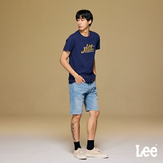 Lee 902 涼感 彈性牛仔短褲 男 淺藍洗水 LB422005835