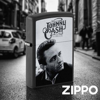 [隔日到貨] ZIPPO 經典素面防風打火機 Johnny Cash 48990 霧面 美國製 煤油打火機